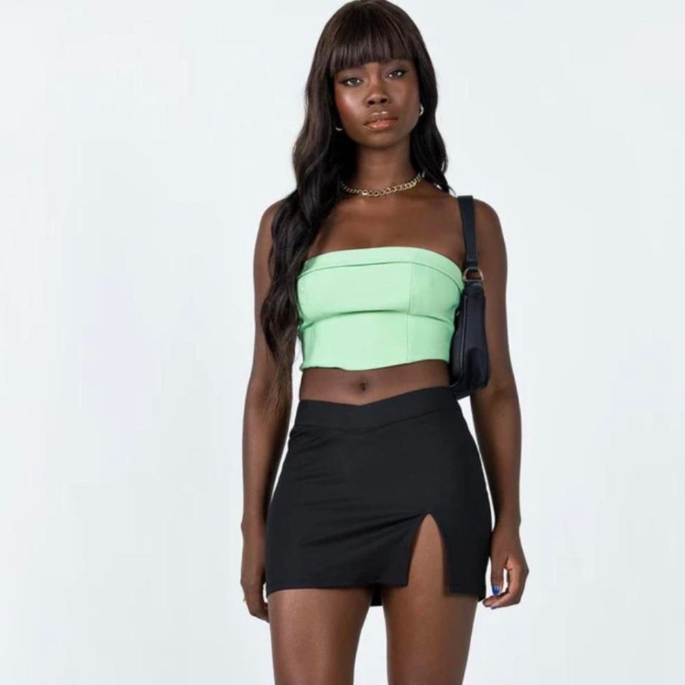 Princess Polly Women's Green Tube Top